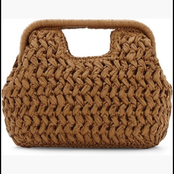 Handbags - Straw Clutch Purse Summer Beach Woven Bags Top Handle Crossbody Woven Shoulder
